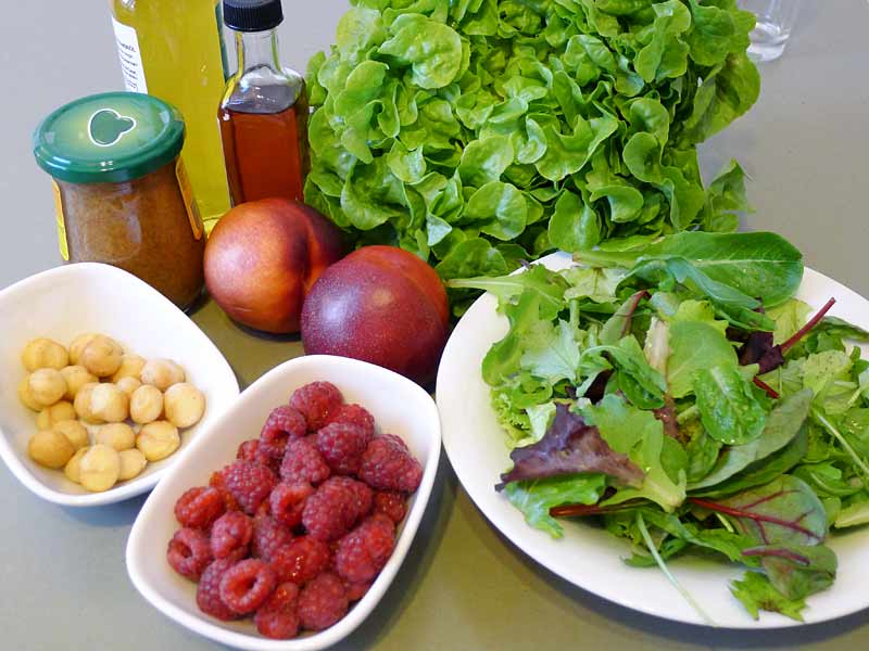 Fruchtiger-Salat-Zutaten